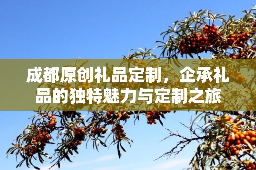 成都原创礼品定制，企承礼品的独特魅力与定制之旅