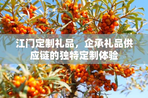 江门定制礼品，企承礼品供应链的独特定制体验